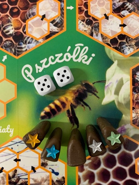 Gra "Pszczółki" stworzona przez Beatę Hałaburę
